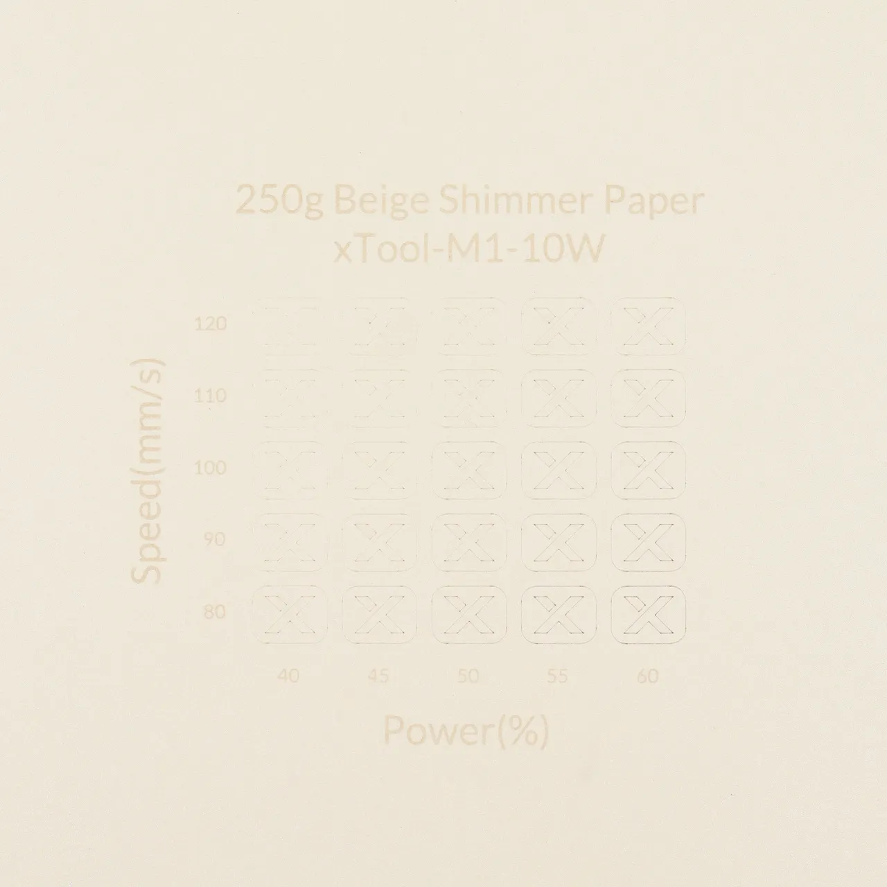 Beige Shimmer Paper-7oz(250g) test grid