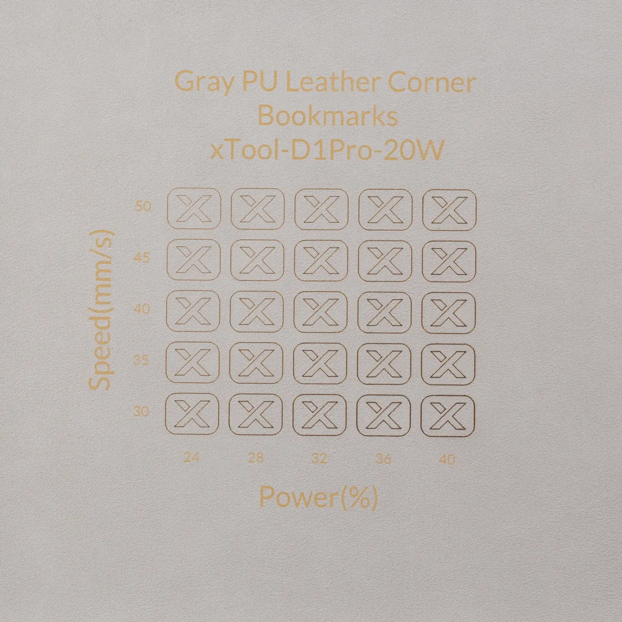 PU Leather Corner Bookmarks_Fan Grey test grid