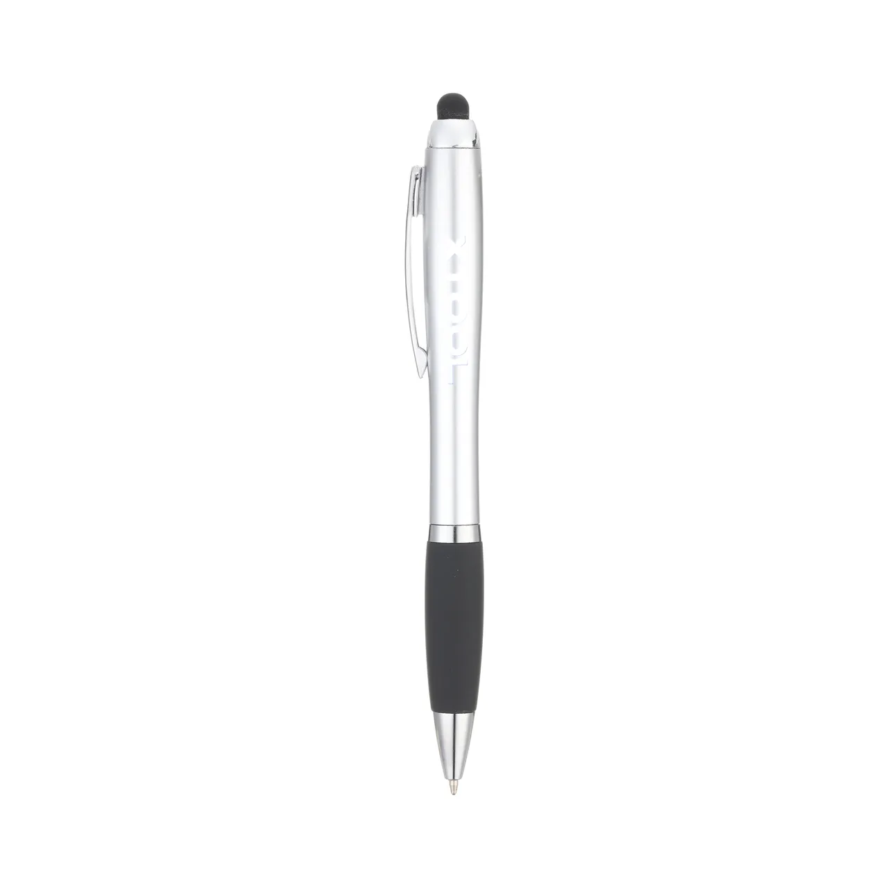 Silver Stylus Ballpoint Pens With LED Light test grid