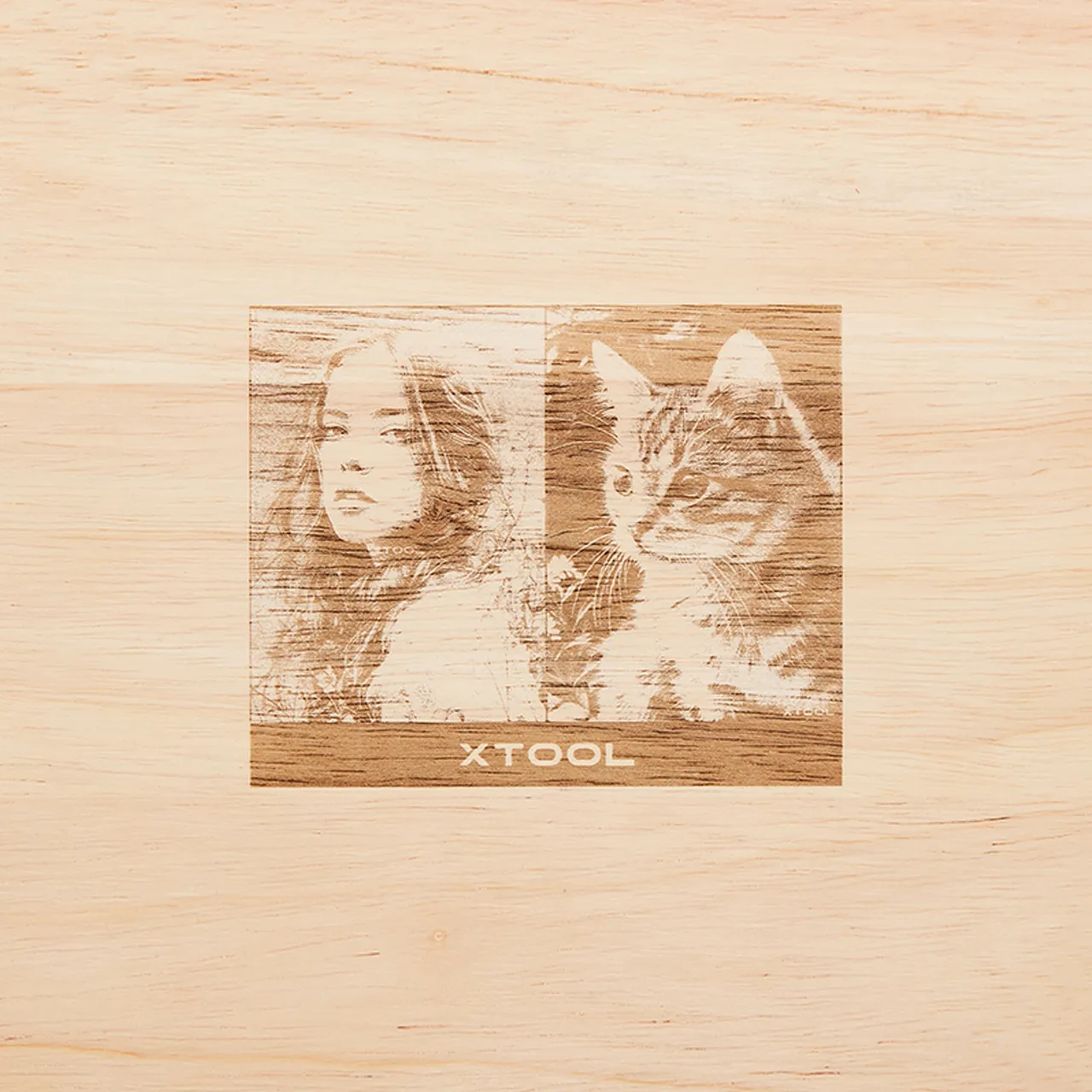 White Marble and Wood Cutting Board test grid