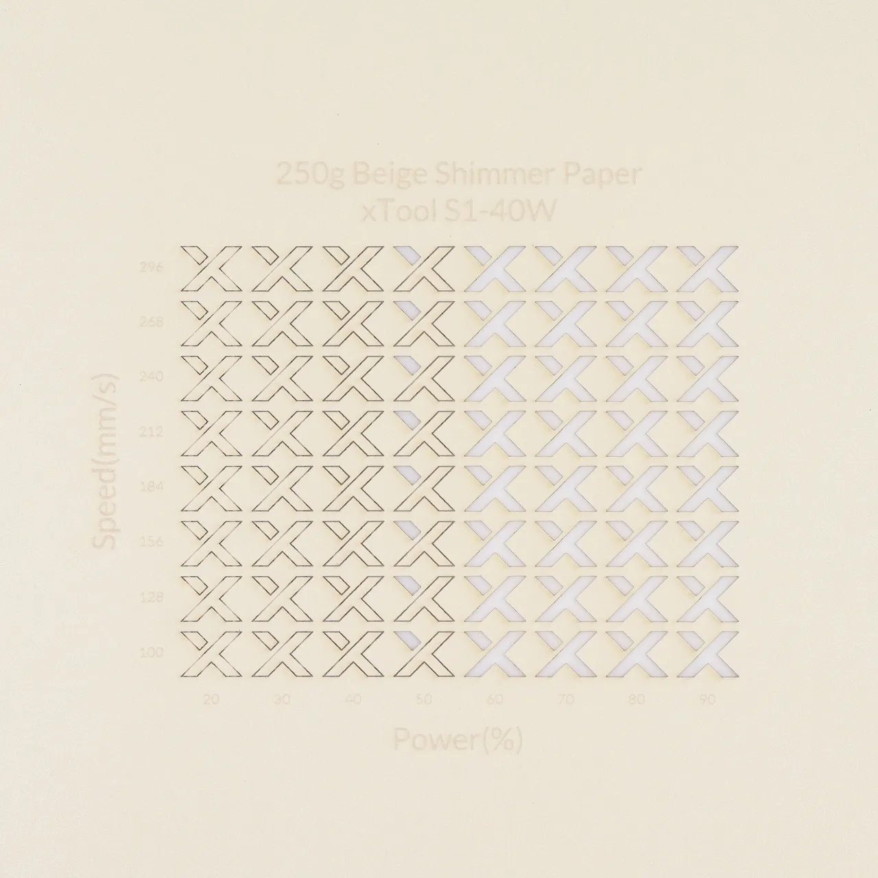 Beige Shimmer Paper-7oz(250g) test grid
