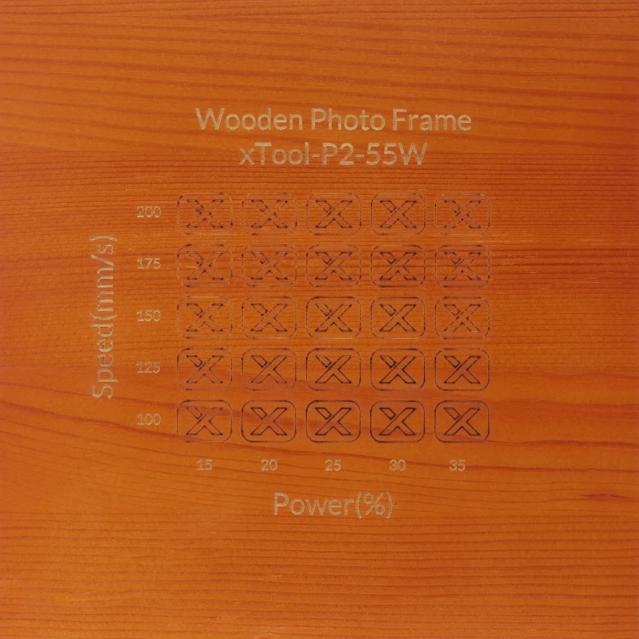 Wooden Photo Frame test grid