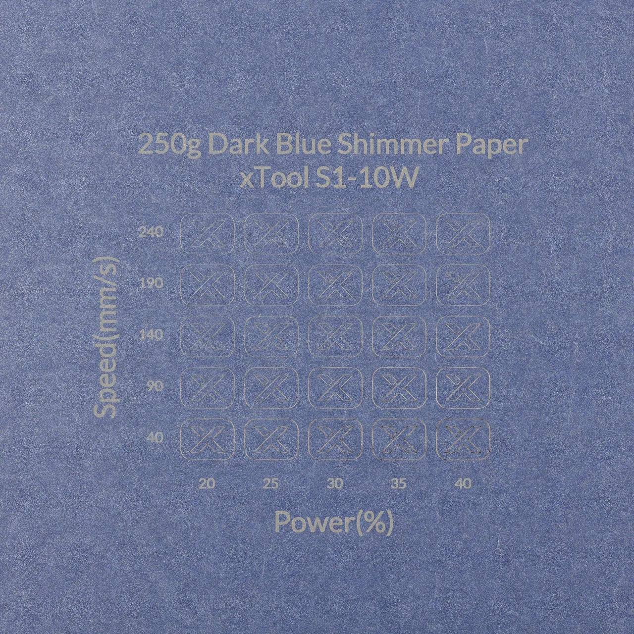 Dark Blue Shimmer Paper-7oz(250g) test grid