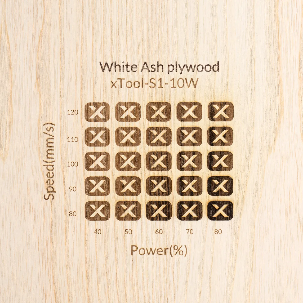 1/4"(6mm) White Ash Plywood test grid