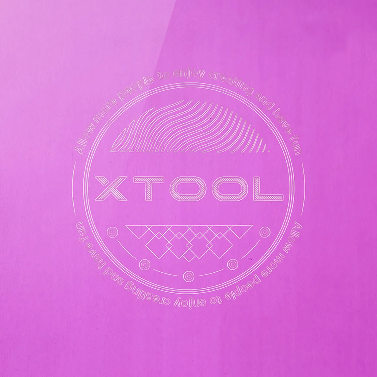 Purple Metal Business Card test grid