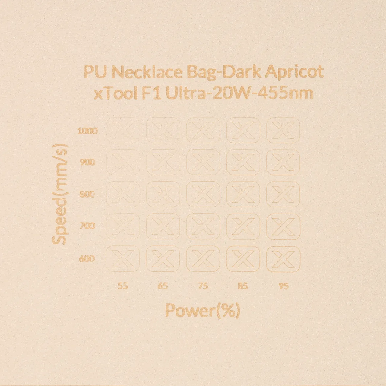 Apricot Microfiber PU Leather test grid