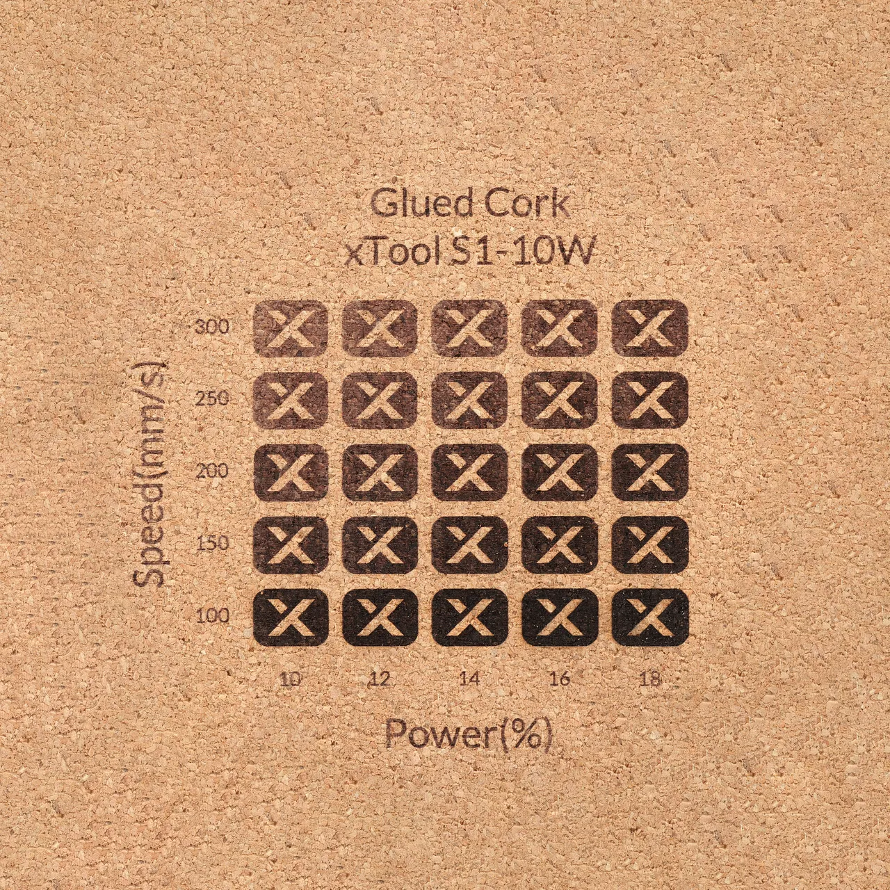 Round Cork Coasters test grid
