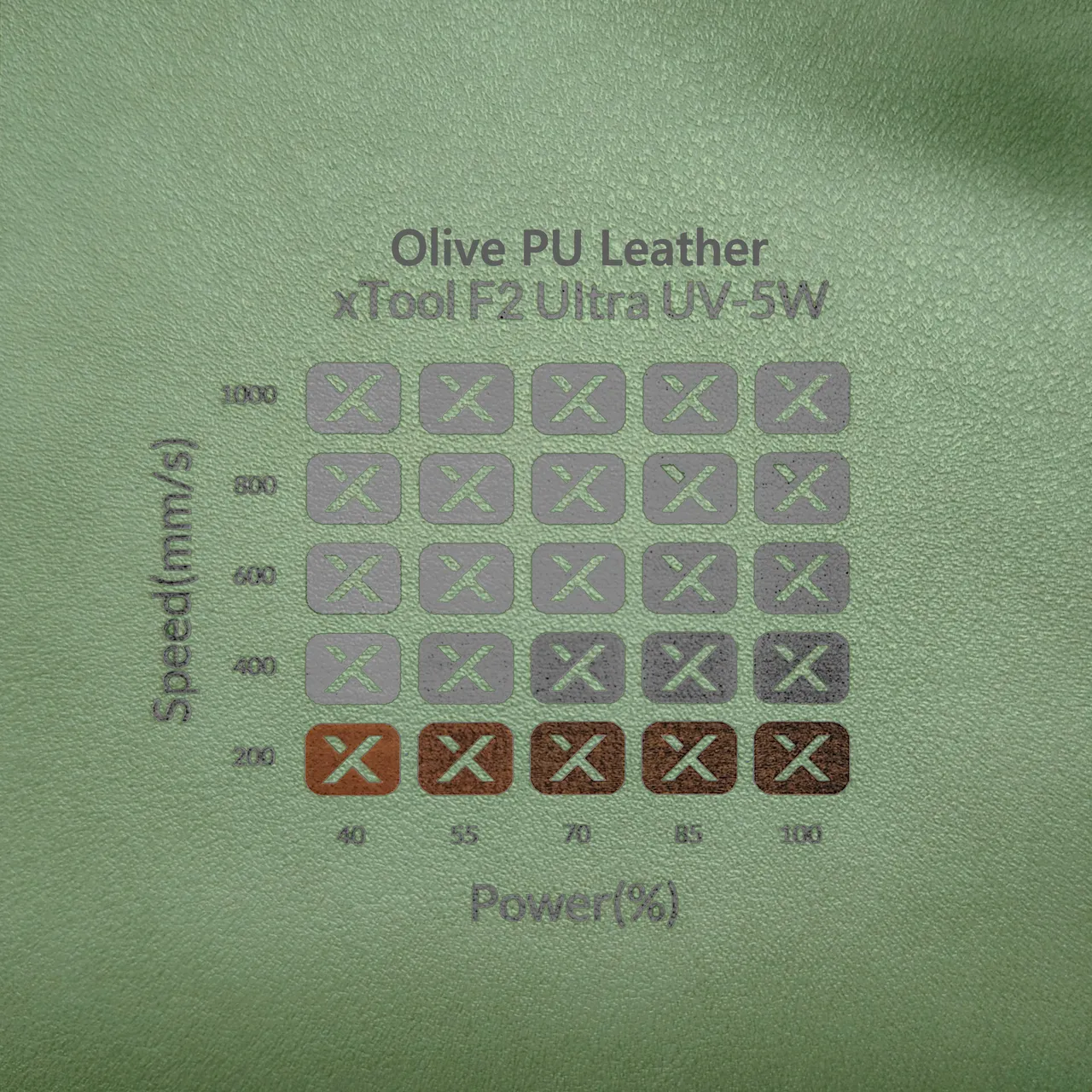 PU Leather Corner Bookmarks_Fan Green test grid