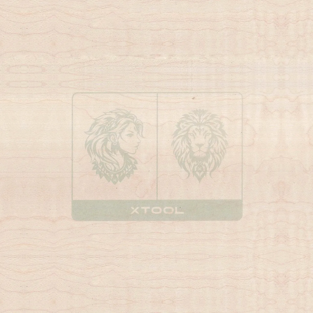 1/8"(3mm) Faux Maple MDF Board test grid