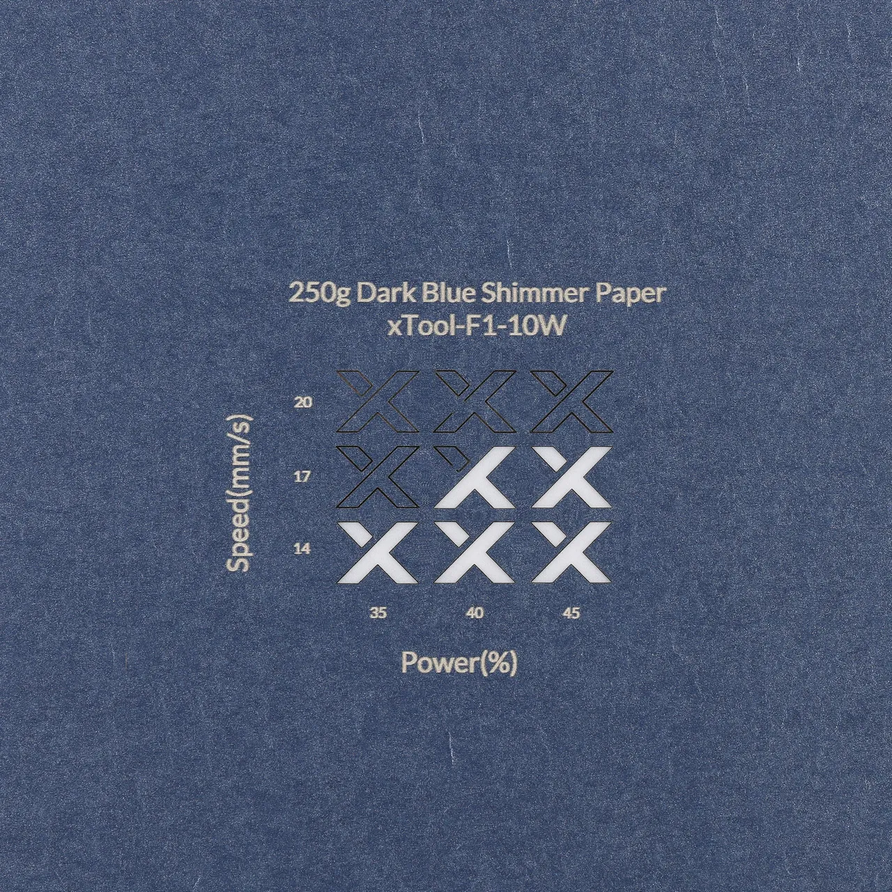 Dark Blue Shimmer Paper-7oz(250g) test grid