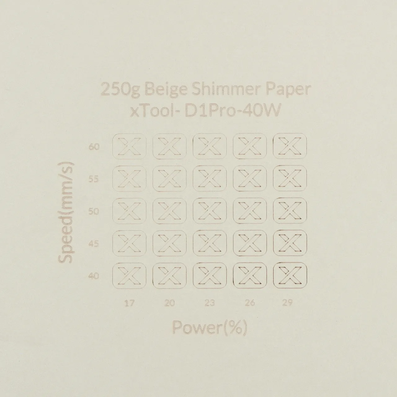 Beige Shimmer Paper-7oz(250g) test grid