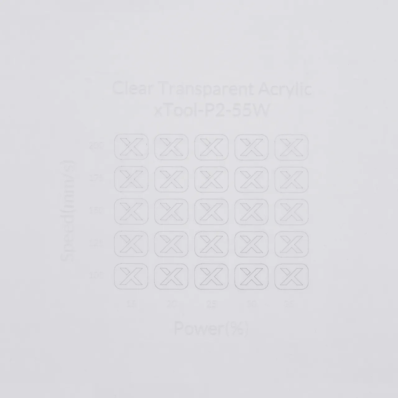 12mm Transparent Acrylic test grid
