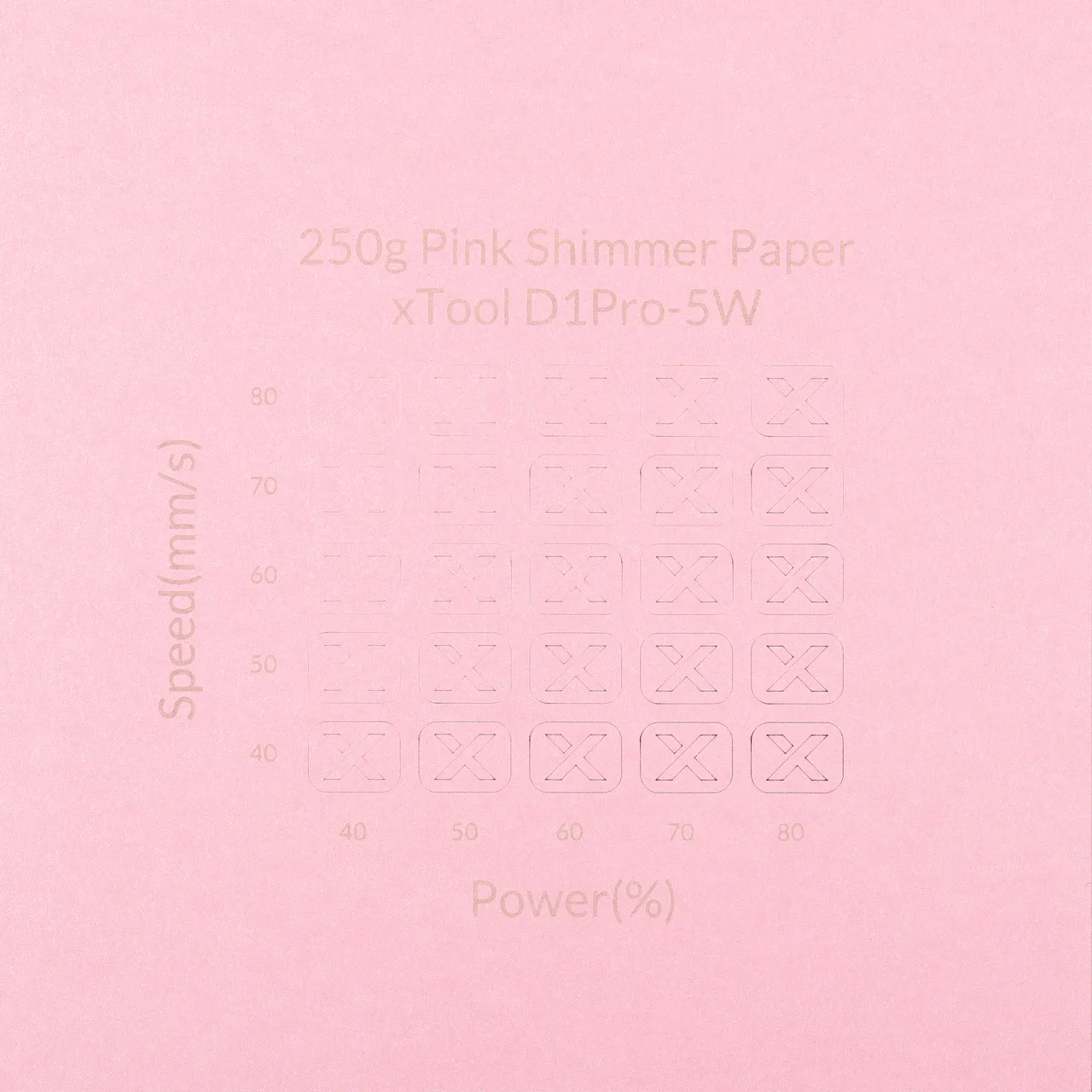Pink Shimmer Paper-7oz(250g) test grid