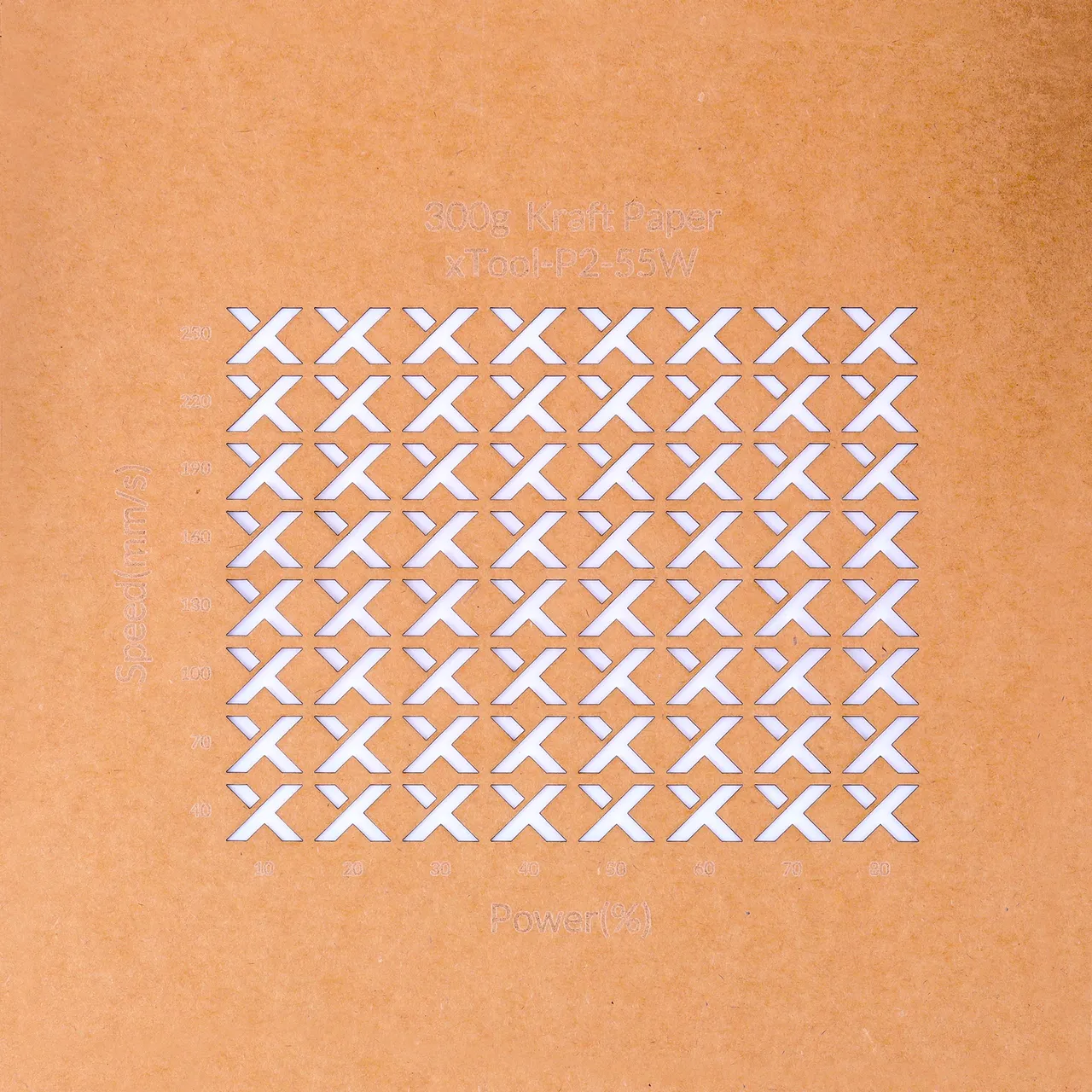 Kraft Paper-9oz(300g) test grid