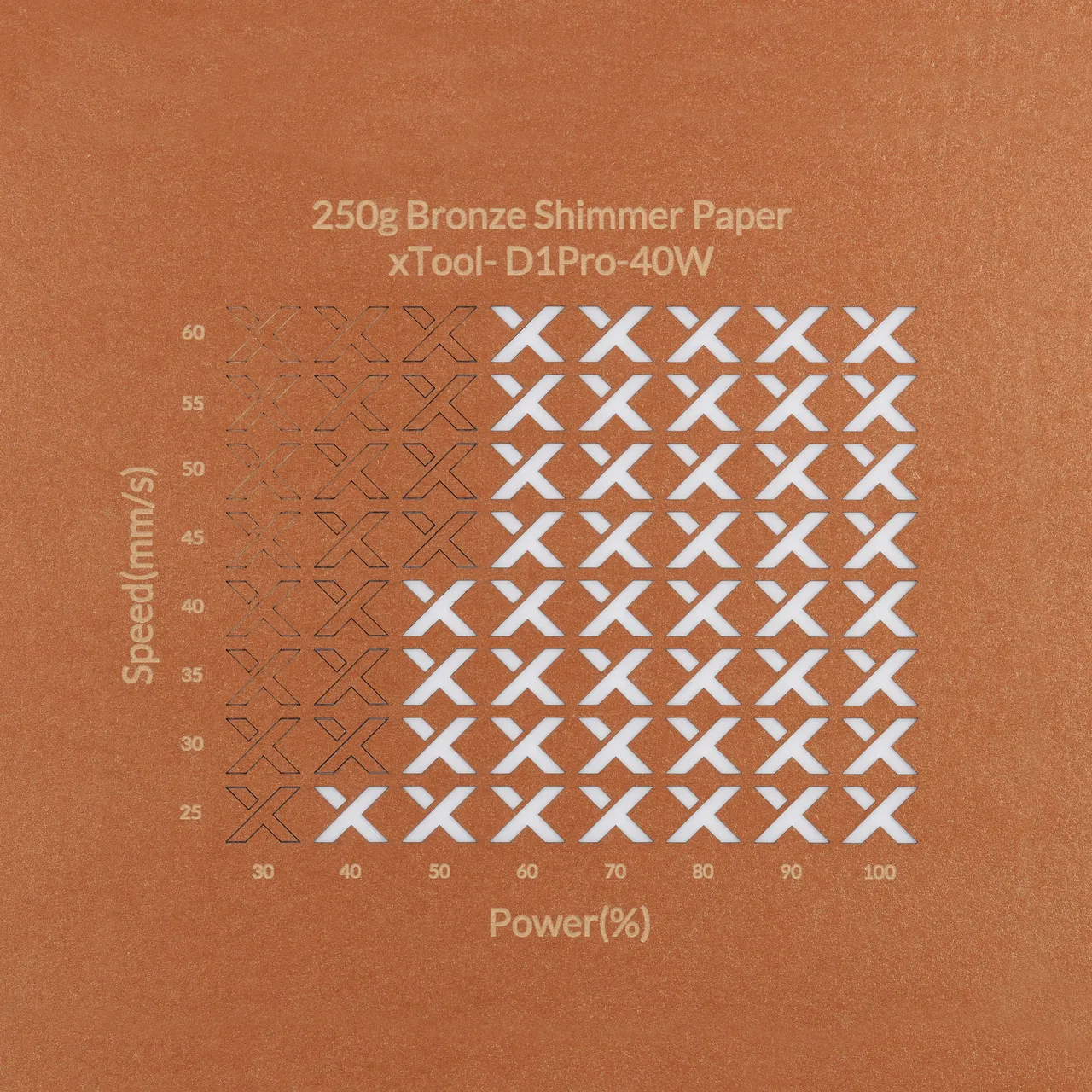 Bronze Shimmer Paper-7oz(250g) test grid