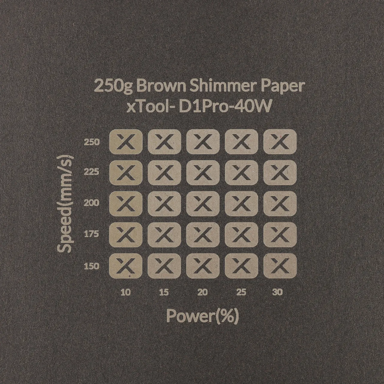 Brown Shimmer Paper-7oz(250g) test grid